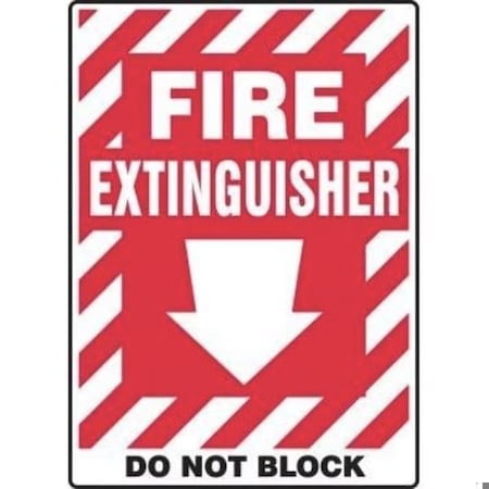 Accuform SAFETY SIGN FIRE EXTINGUISHER  DO FRMFXG558VP FRMFXG558VP